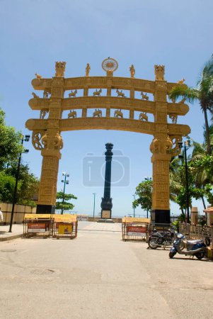 Una réplica de la estupa de Sanchi en Dadar; Bombay ahora Mumbai; Maharashtra; India