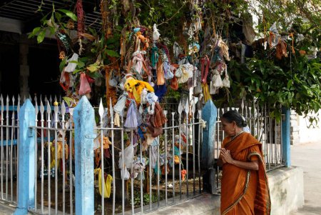 Téléchargez les photos : Offrandes dans le temple Swaminathaswami ; Swamimalai ; Tamil Nadu ; Inde - en image libre de droit