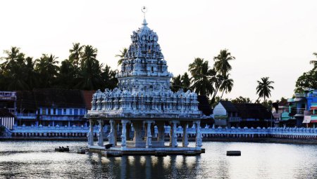 Téléchargez les photos : Saint réservoir sri arulmigu temple thanumalayan, Kanyakumari, tamil nadu, Inde, Asie - en image libre de droit
