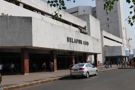 Téléchargez les photos : Gare de Belapur, Navi Mumbai, maharashtra, Inde, Asie - en image libre de droit