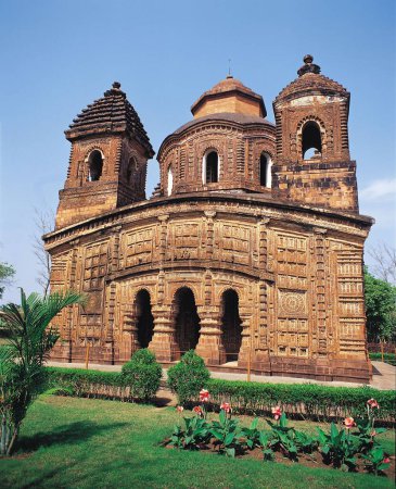 Foto de Templo de terracota, bishnupur, bengala occidental, india, asia - Imagen libre de derechos