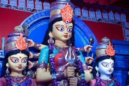 Foto de Estatua de diosa Durga en kolkata, Calcuta, India - Imagen libre de derechos