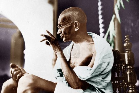 Téléchargez les photos : Combattants indiens de la liberté, mahatma gandhi, surat, gujarat, Inde, asie, 1929 - en image libre de droit