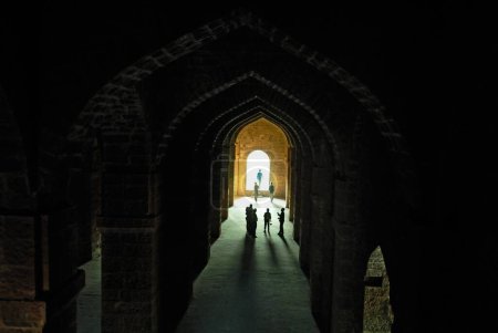 Photo for Visitors at ambarkhana fort near panhala, Kolhapur, Maharashtra, India - Royalty Free Image