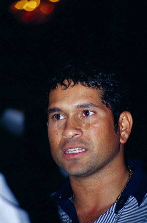 Foto de El jugador de cricket indio Sachin Tendulkar - Imagen libre de derechos