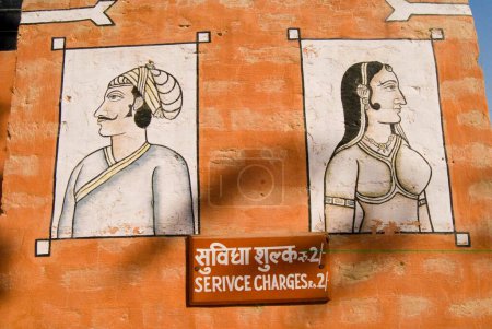 Photo for Sign board at Junagarh fort; Bikaner; Rajasthan ; India - Royalty Free Image