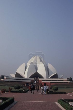 Téléchargez les photos : Vue du Temple du Lotus, Delhi, Inde, Asie - en image libre de droit