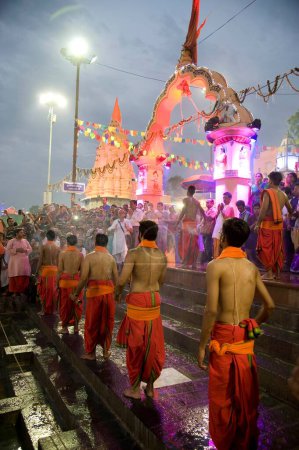 Foto de Ramghat, kumbh mela, ujjjain, madhya pradesh, india, asia - Imagen libre de derechos