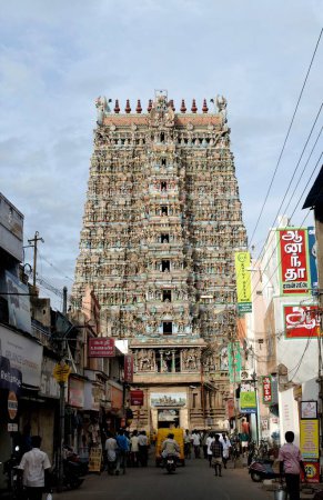 Téléchargez les photos : Temple Sri Meenakshi Amman, Madurai, Tamil Nadu, Inde - en image libre de droit