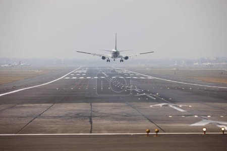 Photo for Plane Taking off at Mumbai Airport - Royalty Free Image