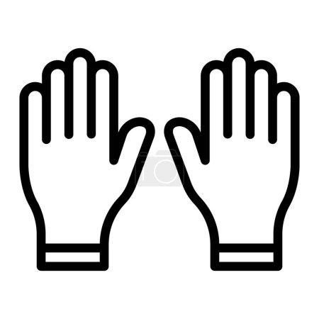 Gloves Vector Line Icon Design For Personal And Commercial Use