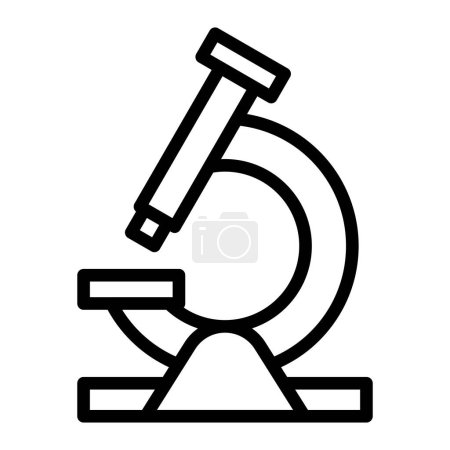 Illustration for Microscope Vector Line Icon Design For Personal And Commercial Use - Royalty Free Image