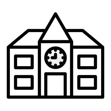School Vector Line Icon Design für den persönlichen und kommerziellen Gebrauch 