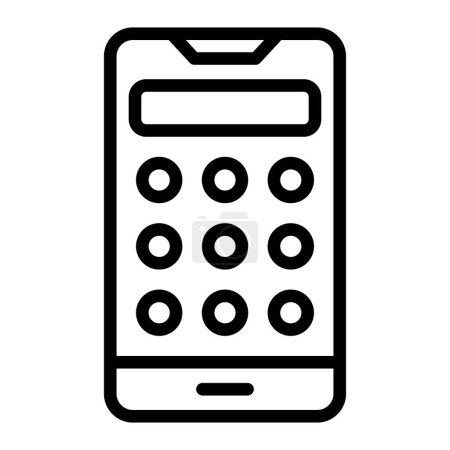 Passcode Vector Line Icon Design For Personal And Commercial Use