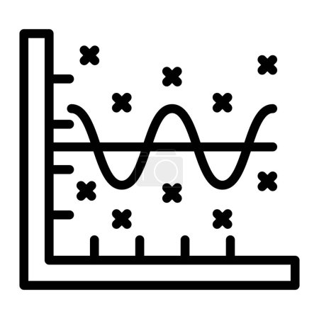 Wave Chart Vector Line Icon Design For Personal And Commercial Use