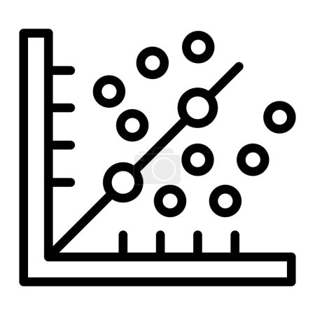 Scatter Graph Vector Line Icon Design For Personal And Commercial Use