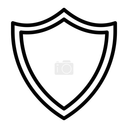 Photo for Shield Vector Line Icon Design For Personal And Commercial Use - Royalty Free Image