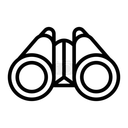 Binoculars Vector Line Icon Design For Personal And Commercial Use