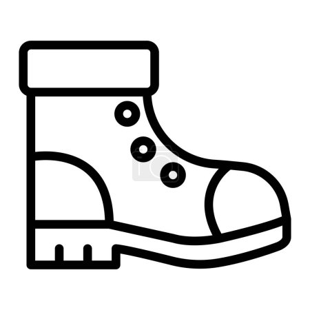 Photo for Boot Vector Line Icon Design For Personal And Commercial Use - Royalty Free Image