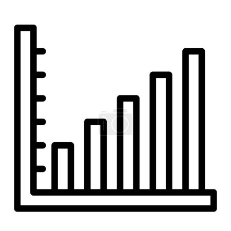 Bar Chart Vector Line Icon Design For Personal And Commercial Use