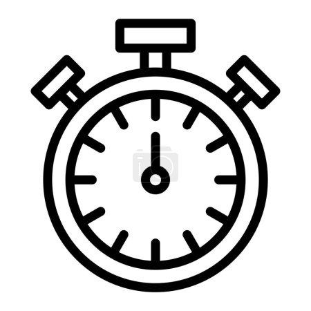 Photo for Stopwatch Vector Line Icon Design For Personal And Commercial Use - Royalty Free Image