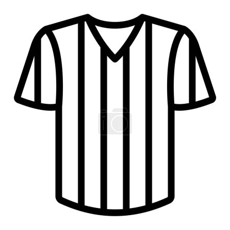 Referee Shirt Vector Line Icon Design For Personal And Commercial Use