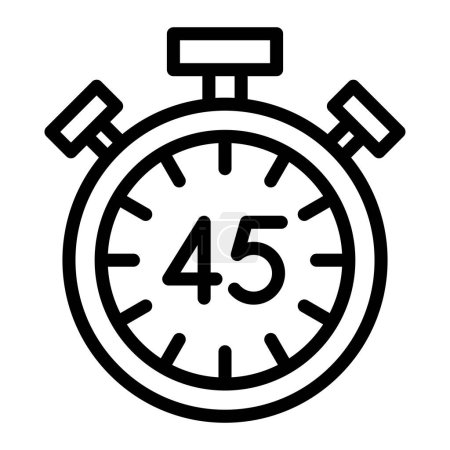 Half Time Vector Line Icon Design For Personal And Commercial Use