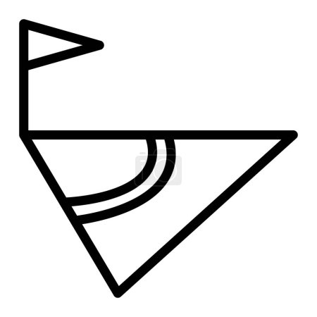 Diseño del icono de la línea de vectores de esquina de fútbol para uso personal y comercial