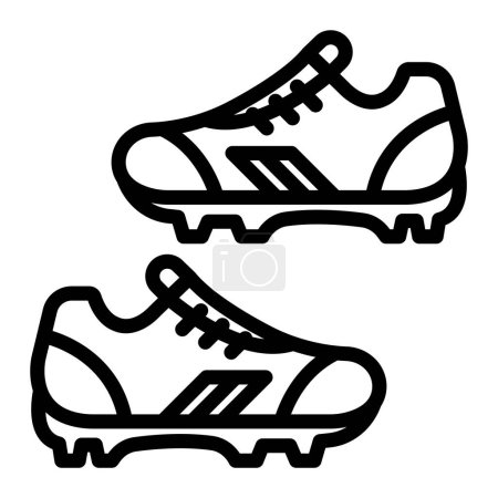 Football Boots Vector Line Icon Design For Personal And Commercial Use
