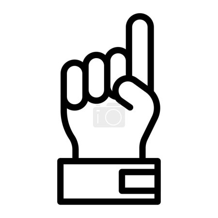 Photo for Foam Hand Vector Line Icon Design For Personal And Commercial Use - Royalty Free Image
