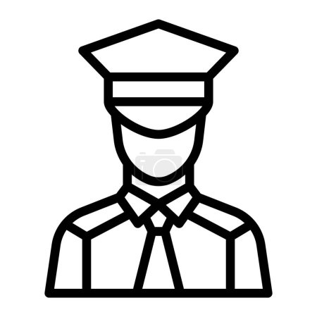 Photo for Policeman Vector Line Icon Design For Personal And Commercial Use - Royalty Free Image