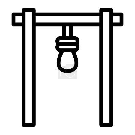 Gallows Vector Line Icon Design For Personal And Commercial Use