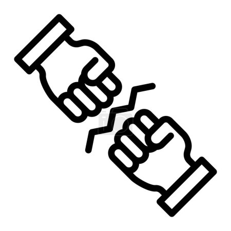 Fighting Vector Line Icon Design For Personal And Commercial Use