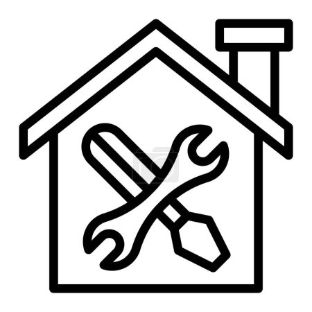 Home Renovation Vector Line Icon Design For Personal And Commercial Use