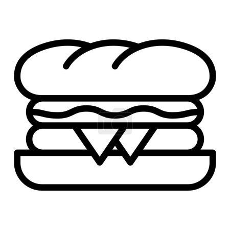 Photo for Sandwich Vector Line Icon Design For Personal And Commercial Use - Royalty Free Image