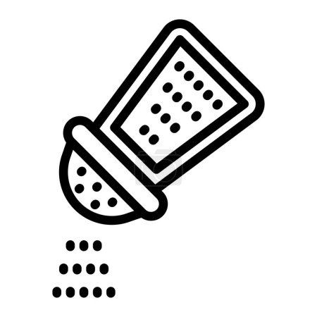 Salt Vector Line Icon Design für den persönlichen und kommerziellen Gebrauch