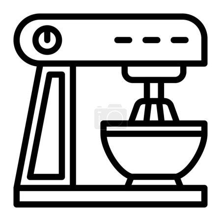 Mixing Machine Vector Line Icon Design For Personal And Commercial Use