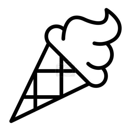 Ice Cream Vector Line Icon Design For Personal And Commercial Use