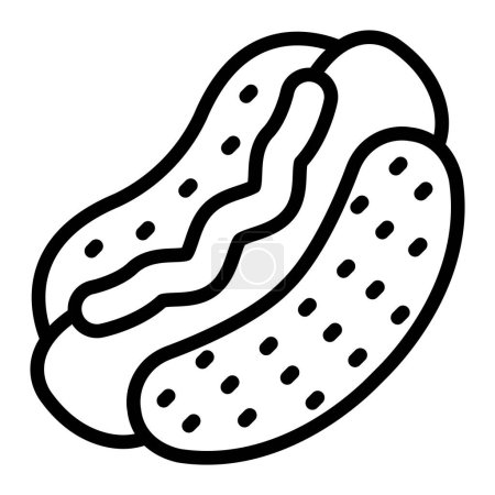 Photo for Hot Dog Vector Line Icon Design For Personal And Commercial Use - Royalty Free Image