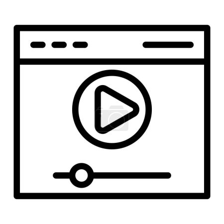 Video Ad Vector Line Icon Design For Personal And Commercial Use