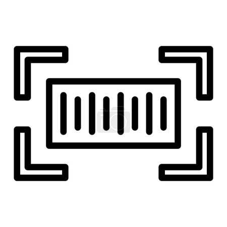 Photo for Barcode Vector Line Icon Design For Personal And Commercial Use - Royalty Free Image