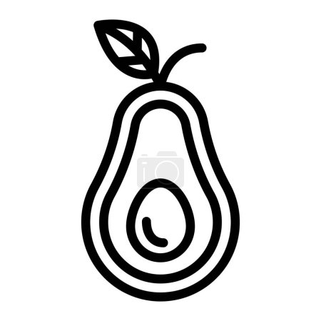 Photo for Avocados Vector Line Icon Design - Royalty Free Image