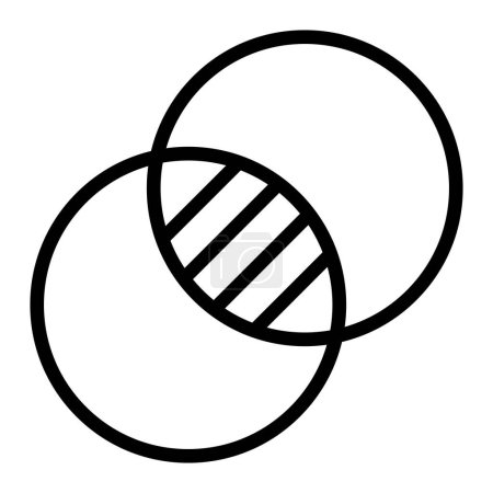 Überlappung Vector Line Icon Design