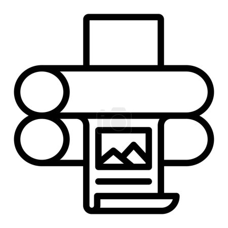 Offset Vector Line Icon Design