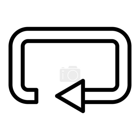 Loop Vector Line Icon Design