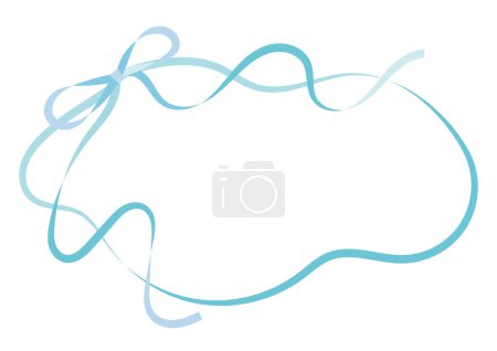 Background frame with  ribbon decoration