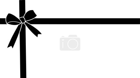 Background frame with gift-style ribbon decoration