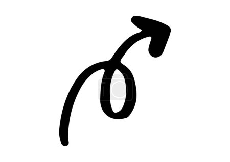 Einfaches handgezeichnetes Pfeil-Symbol 