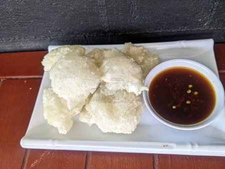 "Cireng" is a delicious breakfast menu for Indonesians with the addition of soy sauce. Cireng is an abbreviation of fried aci