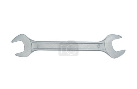 Open-end wrench 16-17 mm isolated on white background